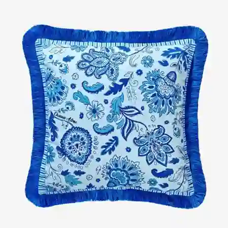 Resim Chiara Alessi Lily Mavi Yastık 45x45cm &Chiara Alessi&