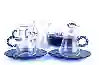 Resim Mikasa Moor 6lı Mavi Kulplu Cam Çay Seti