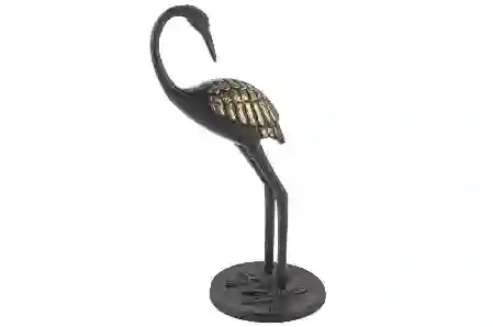 Resim Mikasa Moor Siyah Gold Flamingo Dekoratif Obje 13x26cm