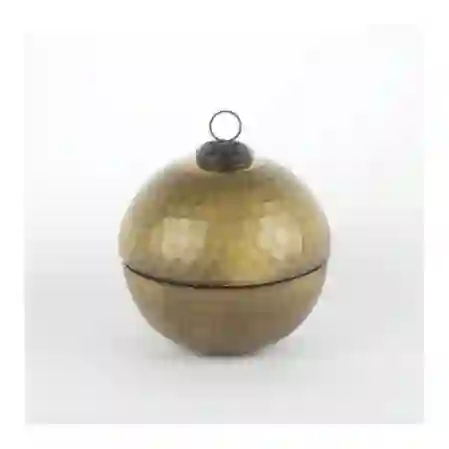 Resim Mikasa Moor Green Gold Kapaklı Cam Mum Bergamot 12X13Cm