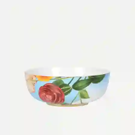 Resim Pip Studio Royal Mavi Çiçek Desenli Kase 20cm