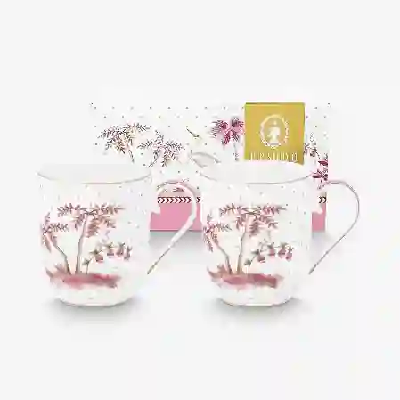 Resim Jolie İkili Pembe Dots Küçük Mug Seti 145 ml.