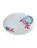 Resim Chiara Alessi Mercan Beyaz Oval Servis Tabağı 43cm &Chiara Alessi&