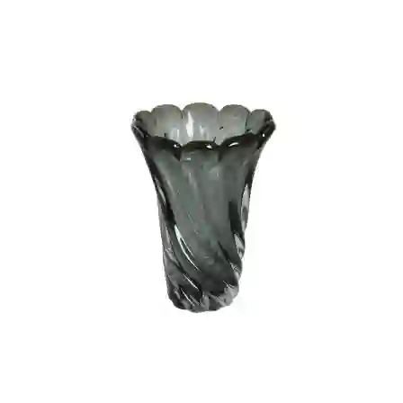 Resim Cam Fume Burma Vazo 20X30 Cm