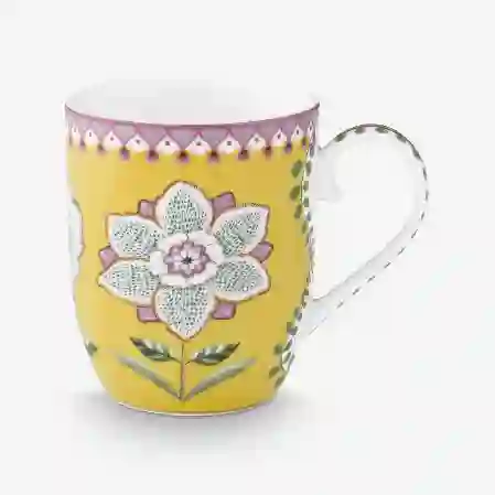 Resim Lily & Lotus Sarı Çiçekli Küçük Mug 145 ml
