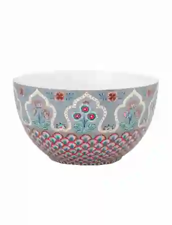 Resim Flower Festival Mavi Kase 18 cm