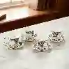 Resim Lucky Art Velora Bone 4Lu Kahve Fıncanı Setı 120Cc