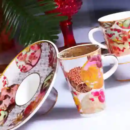 Resim Kosova Porselen 6'lı Kahve Takımı