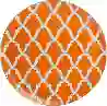 Resim Porland Morocco Desen Turuncu Düz Tabak 28Cm 04Ap018767