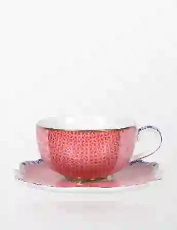 Resim Pip Studio Pembe Porselen Kahve Fincanı 125ml Royal Collection