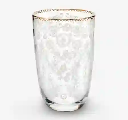 Resim Pip Studio Floral Uzun Cam Bardak 400ml