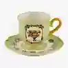 Resim Stoneware Il Sogno Yeşil Türk Kahvesi Fincanı 2 Li Set
