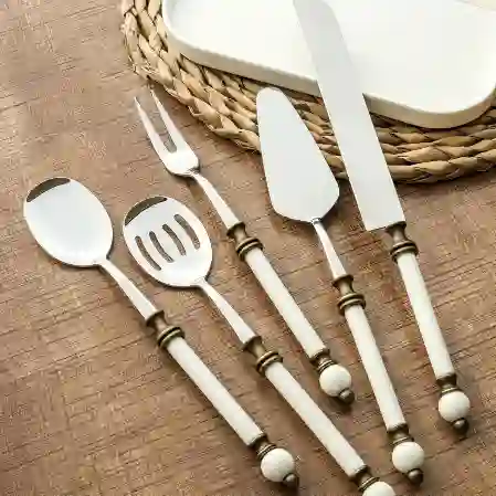 Resim Roy King Knob 5 Prç.Servis Seti Antik