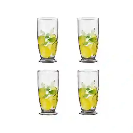 Resim Lımora Akrilik 715Ml 4Lü Meşrubat Bardağı Seti