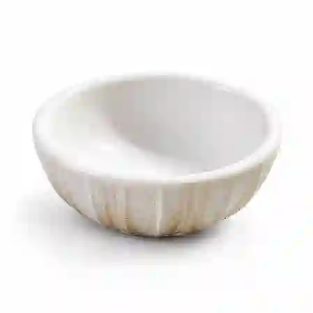 Resim Porser Mini Kase Beyaz Etnik 8Cm