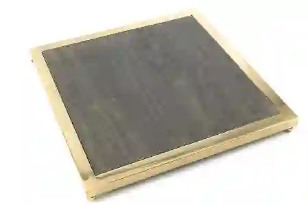 Resim Gold Kare Ahşaplı Tepsi 36x36x2cm