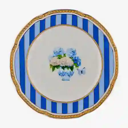 Resim LISA MINOTTI PUGLIA MAVİ TATLI TABAĞI 19 CM