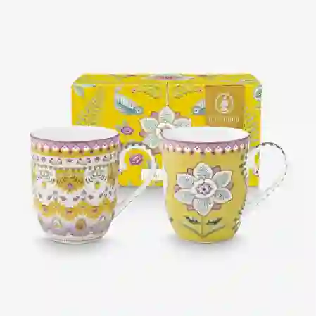 Resim Lily & Lotus İkili Sarı Küçük Mug Seti 145 ml