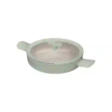 Resim Berghoff Balance Sage Yapışmaz Seramik Kapaklı İki Saplı Sote Tavası 26 cm