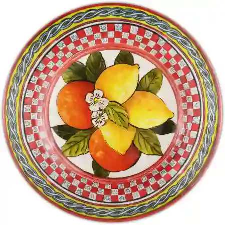 Resim TURUNCU BAROK TABAK 21,5 CM