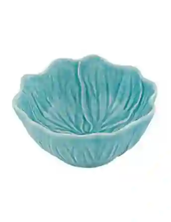 Resim Flora Çiçek Formlu Mavi Kase 12 cm