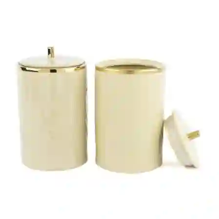 Resim Mikasa Moor Krem Lavanta Kab 2'lı Kavanoz 12x17cm