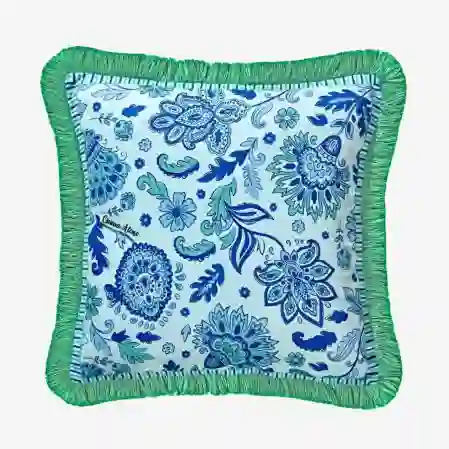 Resim Chiara Alessi Lily Turkuaz Yastık 45x45cm &Chiara Alessi&