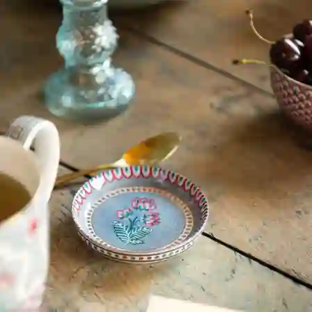 Resim Pip Studio Flower Festival Mavi Çay Tabağı 9cm