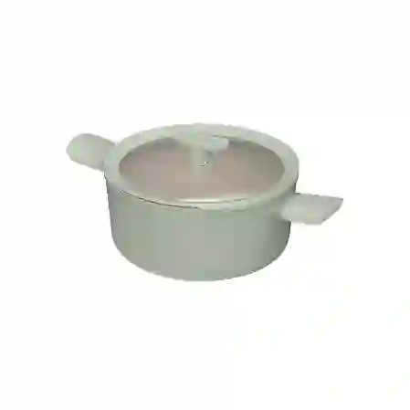Resim Berghoff Balance Sage Yapışmaz Seramik Kapaklı Tencere 24x11,5 cm