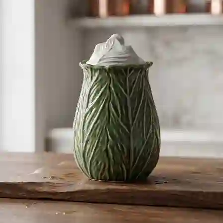 Resim Lefora Porselen Kavanoz 16Cm