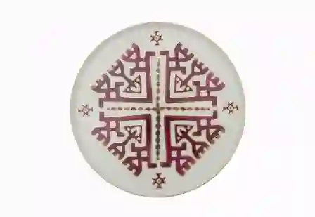 Resim Porland Arabesque Desen Düz Tabak 27Cm 04Alm006005