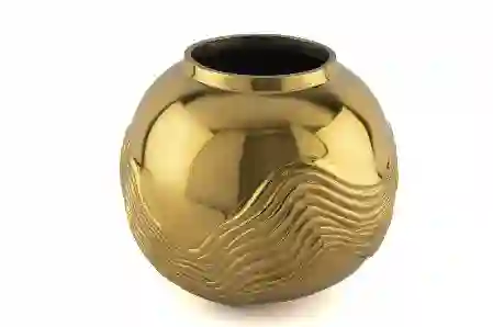 Resim Mikasa Moor Altın Dalgalı Vazo 20x19cm