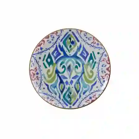 Resim Porland Posh Desen Düz Tabak 20Cm