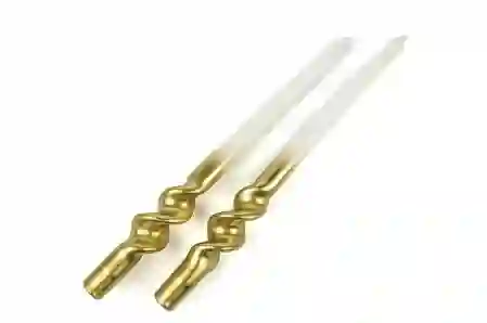 Resim Mikasa Moor Gold Beyaz 2li Mum 30cm