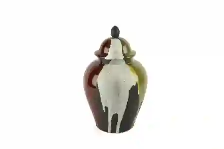 Resim Yeşil Bordo Küp 23x36cm