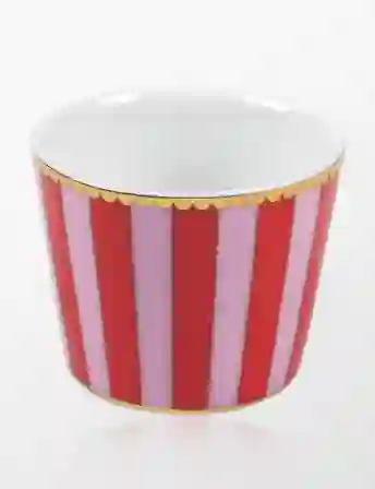 Resim Pip Studio Love Birds Kırmızı Pembe Porselen Yumurtalık 5cm