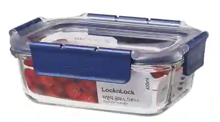 Resim LocknLock Top Class Fırın Saklama Kabı Dörtgen 630mL Mavi