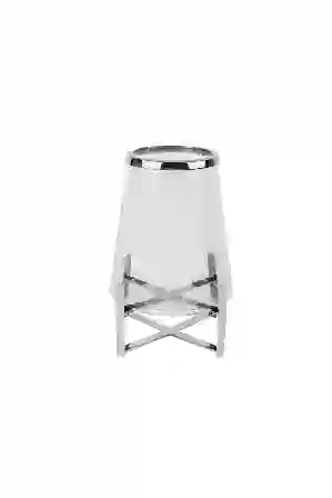 Resim Gümüş P.Çelik - Cam Mumluk