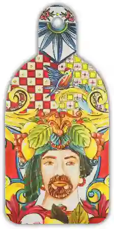 Resim TURUNCU BAROK ORTA KESME TAHTASI 16,5*34,5 CM