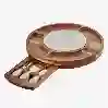 Resim Chiara Alessi Acacia Elegance Kahverengi Ahşap Peynir Sunum Tabağı  &Chiara Alessi&