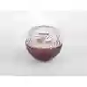 Resim Mikasa Moor Bordo Cam Kapaklı Mum 13X11Cm