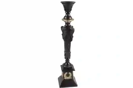 Resim Bronz Siyah Mumluk 14x14x60cm