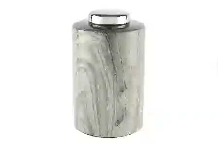 Resim Mikasa Moor Silver Kapaklı Küp 20x20x33cm