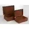 Resim Mikasa Moor 2'li Ahşap Gold Dek Kutu 24X16X10Cm 30X20X12Cm