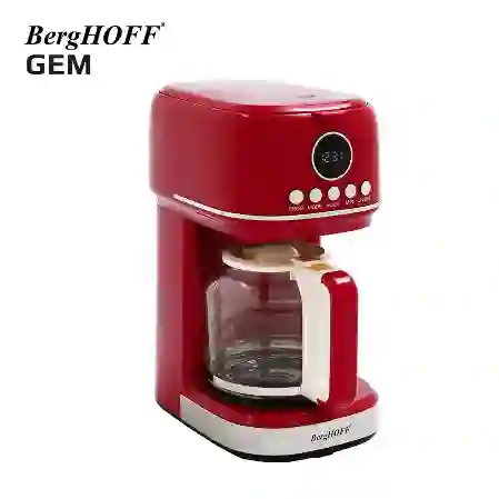 Resim Berghoff Gem Retro 15 Bardak Kırmızı Filtre Kahve Makinesi