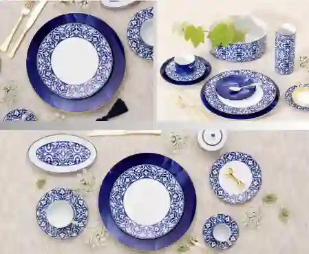 Resim Porcel Blue Legacy 54 Parça Yemek Takımı