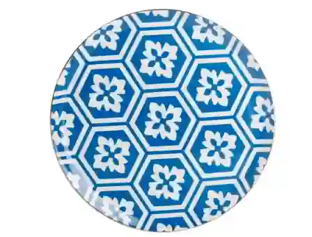 Resim Porland Morocco Desen Mavi Düz Tabak 28Cm 04Ap018765