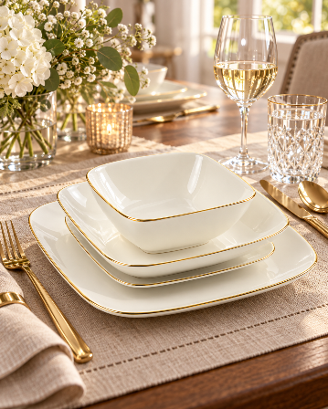 Resim Mikasa Moor Sabrosa Gold 6 Kişilik 24 Parça Yemek Takımı