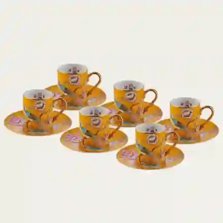 Resim 90 CC 6'LI KAHVE FİNCANI SARI