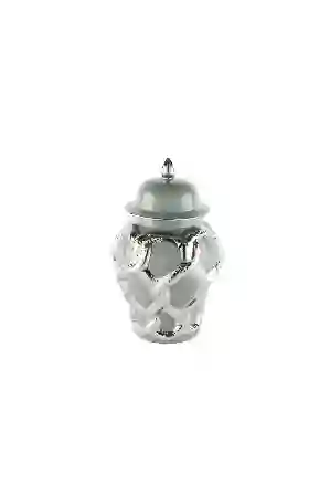 Resim Mikasa Moor Silver Kabartmalı Gri Küp 20x20x35cm